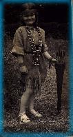 A young Gill as a red indian