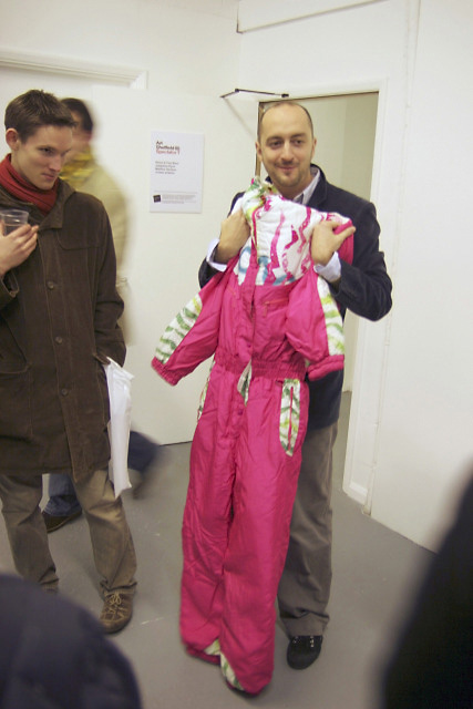 Mark and ski-suit