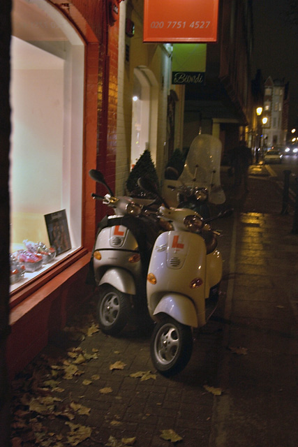 Scooters in Old Church Street, Chelsea