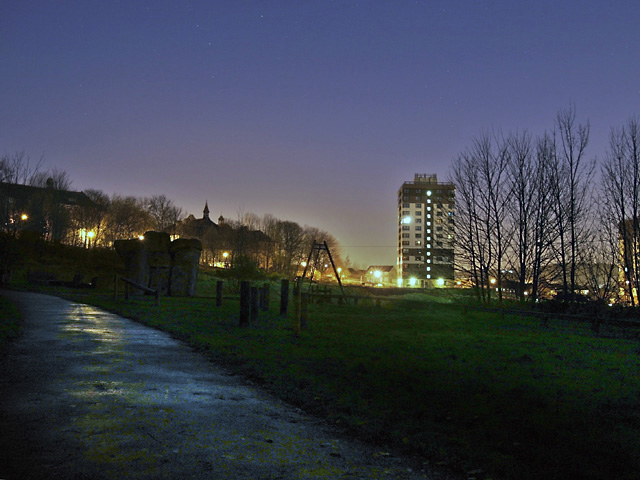 Ponderosa - view to Netherthorpe at night