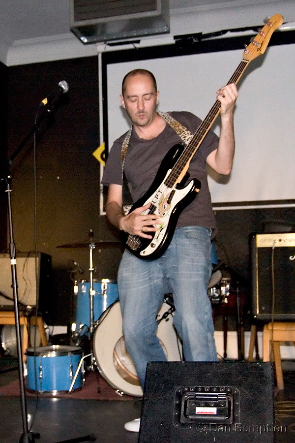 Mark faking the bass